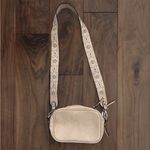 Free People  Lex Vegan Crossbody Bag Purse Laser Cutwork Studded Strap Photo 9