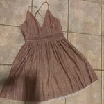 Miami Alice V-neck Shine Swing Dress Photo 2