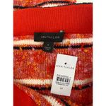 Ann Taylor Boucle Knit Midi Straight Striped Skirt NWT Sz M Stretchy Cotton Pink Photo 3