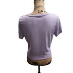 JODIFL  Top Womens Size Small‎  Casual Lavender Short Sleeve Twist Front Modern Photo 2