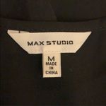 Max Studio  Sheer Black Long Sleeve Tunic Top Size Medium Photo 2