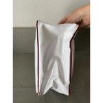 Shiseido white and red Cosmetic Pouch Bag Skincare READ Silver Photo 4