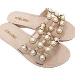 Victoria Adames Marsella Cream Pearl Jelly Slide Sandals Sz 7 Photo 0