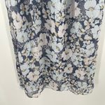 Joie  Margot Dress SZ 4 NWT 100% Silk Nightshadow Blue Sample Chiffon Midi Floral Photo 14