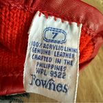 NWT Vintage 1980s Fownes Red Leather Chic Winter Dress Gloves Lined Size 7 Photo 7