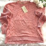 Rewind  Orange Crew Neck Sweater with Relaxed Fit Photo 0