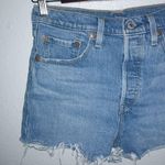 Levi's  501 27 High Waisted Raw Hem Jeans Shorts Photo 6