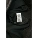 Loft Skirt Front Zip Embroidered Gray Size 4 Lined Exposed Zipper Photo 9