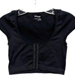 Garage Y2K Vibe Corset Eyelet Black Shirt Size Petite Small Coastal Cowgirl Streetwear Photo 0