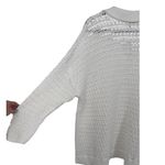 Talbots NWT  Open Stitch‎ Johnny Collar Pullover Crochet Knit Sweater White Sz 2X Photo 12