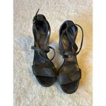 Michael Kors  Charcoal Silver Sparkly High‎ Heels Size 7.5M Photo 2
