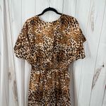 America & Beyond Women’s Large Leopard Maxi Dress Animal Print Photo 4