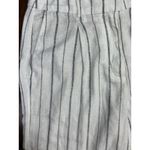 Old Navy  Size M Woman Extra High-Rise Taylor Wide-Leg Striped White Linen-Blend Photo 11