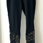 Gaiam Black and Gold Leggings, Sz Small Photo 0