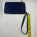 Travelon Zip Around Navy Blue Wallet Wristlet 4x6.5” Coin Section on Outside EUC Photo 5