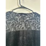 Diane Von Furstenberg Vintage Diane Von Furstenburg Dress Medium Black Velvet Burnout Whimsigoth Photo 4