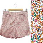 J.Crew Liberty Floral Pull-On Camp Shorts Size Medium High Rise Cotton Pocket Photo 9