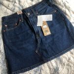 Levi’s Deconstructed Dark Wash Skirt Photo 0