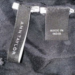 Ann Taylor Euc  embroidered dot tassel scarf Photo 1