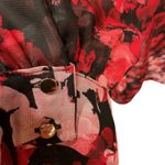 Donna Ricco Women's Floral Pleated Long Sleeve Fit & Flare Midi Dress Size 10 Photo 6