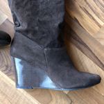 Rampage Brown Tall Wedge Boots Shoe Size 11 Photo 2