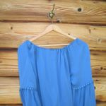 Tory Burch  Silk Boho Fringe Peasant Blouse Photo 7