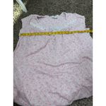 Eileen West Pink Floral Nightgown Sz L Cottagecore Cotton Lace Trim Sleepwear Size L Photo 6