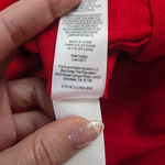 Dress the Population Red Rouge Stevie V Neck Wide Leg Belt Jumpsuit Size Medium Photo 7