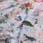 Whimsical Print Babydoll Tank Top – Pink Straps Lightweight Women's White Photo 5