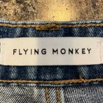 Vervet Flying Monkey Jeans Size 29 Asymmetrical Button Fly Distressed Blue Cropped Jean Photo 5
