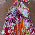 Free People Beautiful vtg floral print pleated halter blouse / fits size xs to s  Photo 3