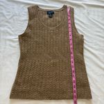 American Eagle  Outfitters 100% Lambswool Cable Knit Sleeveless Tank Top Sweater Photo 5