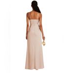 Birdy Grey Lydia Sexy Full Length Draped Dress Taupe Small NWT Photo 2