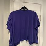 Serengeti Size 1X Blue Short Sleeve Open Front Cardigan Swim Top Coverup Photo 7