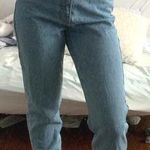 American Apparel Light Wash High Waisted Mom Jeans Photo 0
