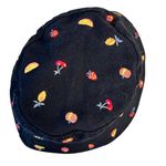 Urban Outfitters Fruit Embroidered Black Bucket Hat One Size OS Summer Festival Photo 3