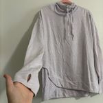 Yogalicious  Pullover Cowl-neck Sweatshirt in Lavender Size Large Athleisure Photo 3