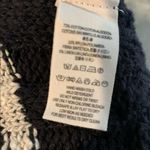 Free People  Black Cream StripedSweater Sz Small Photo 6