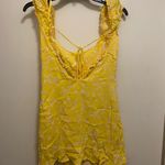 Sophie Rue  Womens Yellow Floral Tank Top M Medium Bust 36” White Flowers Photo 4