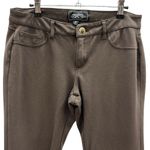 One 5 One  Brown Rhinestone Embellished 5 Pocket Low Rise Stretch Pants Womens 10 Photo 3