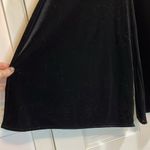 American Vintage Vintage Pantology Black Velvet Velour Wide Leg Cropped Elastic Pants - Size L Photo 4