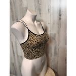 No Boundaries  Leopard Print Ribbed Crop Cami – Crisscross Back Stretchy Tank Top Photo 5
