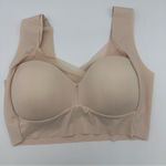Beige Tan Cream Skin Color Nude Seamless Lace Wide Strap Wireless Bra size XXL Size M Photo 1