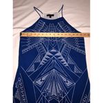 Jealous Tomato Dress Size S Blue Tribal Print Embroidered Geometric Sleeveless Photo 3