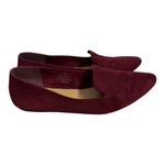 Seychelles Burgundy Maroon Suede Pointed Toe Flats Size 10 W Women’s Slip On Photo 2