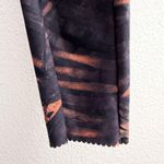 Oysho  Leggings Womens Medium Black Multi Palm Print Tropical Scalloped Gym Train Photo 4