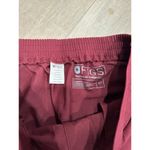 Figs Women's Yola Skinny Scrub Pants Burgundy Red Sz S Photo 2