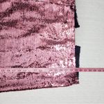 NYC & Eva Mendes Kat Pink Sequin Silver‎ Skirt Size S Photo 5