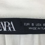 ZARA  Black & White Embroidered Half Sleeve Peasant Top S Photo 6