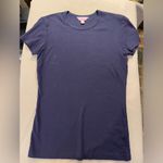 Lilly Pulitzer  discontinued patchwork look shorts nave blue scoop neck tee Sz S. Photo 2